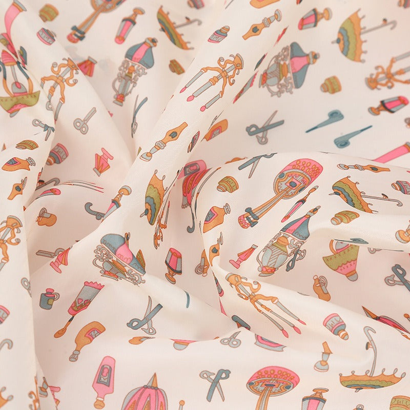 Polyester Cartoon Print Fabric, for Kids' Bags & Storage