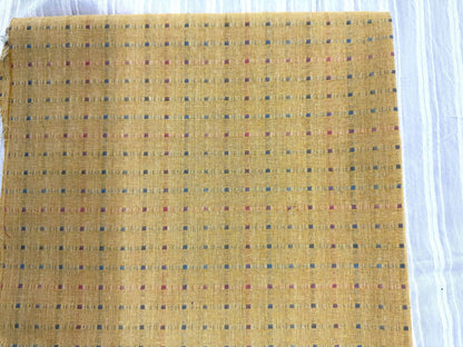 Polka Dot Jacquard Fabric, Small Weave for Shirts & Dresses - Yellow