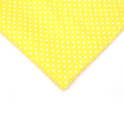 Floral Polyester Fabric - Bags & Craft by the Yard - Yellow