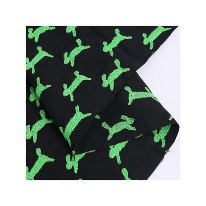 Makiko Rabbit Embroidery Fabric, 49 in Wide