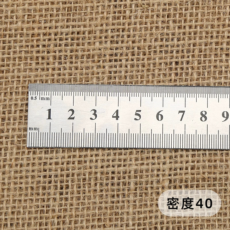 Thick Jute Burlap Fabric for Decor Backdrops, Tablecloths & DIY Crafts - Density 40