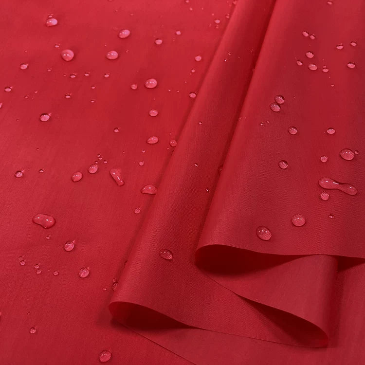 Waterproof Fabric, 150cm Polyester for Umbrellas, Tents & Curtains - Red