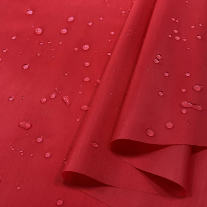 Waterproof Fabric, 150cm Polyester for Umbrellas, Tents & Curtains - Red