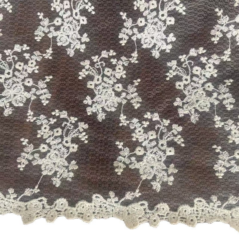 Diamond-Net Lace Trim Fabric, 120 g/m², 135 cm Wide, for Trim, Apparel & Craft