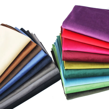 Thickened Velvet Fabric, 17 Colors for Sofa Covers, Curtains & Pillows