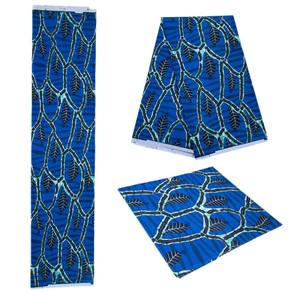 Ankara Polyester Wax Print Fabric, Double-Sided (6 Prints)