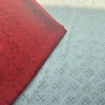 Rayon Four-Petal Jacquard Fabric, for Hanfu & Dresses
