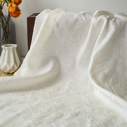 Embossed Floral Jacquard Fabric By The Yard | 1 Color, 56" Wide for Gowns & Dresses