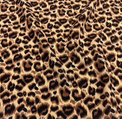 Rayon Fabric, Classic Leopard Print, for Dresses & Pants
