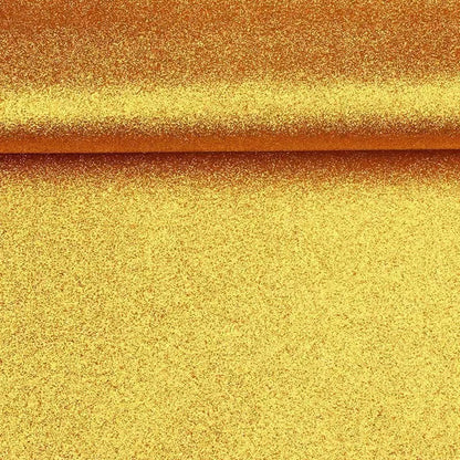 Chunky Glitter Fabric By The Yard | 25 Colors, 59" Wide for Wedding Decor & Hand Craft - Deep Gold