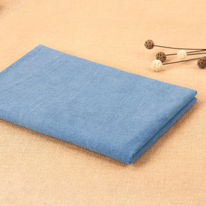 Indigo Dyed Cotton Fabric, for Sashiko & Dresses - Light Blue