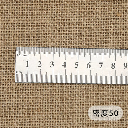 Thick Jute Burlap Fabric for Decor Backdrops, Tablecloths & DIY Crafts - Density 50