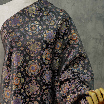Gold Baoxiang Jacquard Fabric By The Yard | 8 Colors, 59" Wide for Jackets & Table Linens