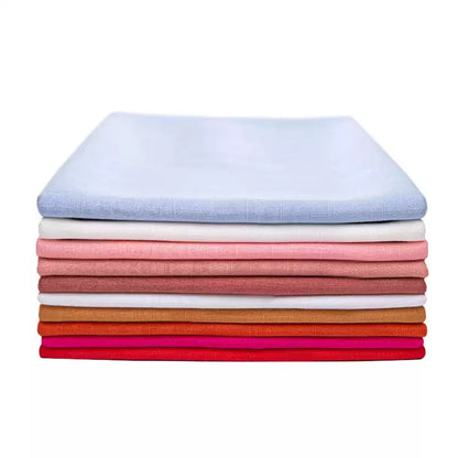 Cotton Linen Slub Fabric, Summer Solid, for Pants, Casual Wear & DIY