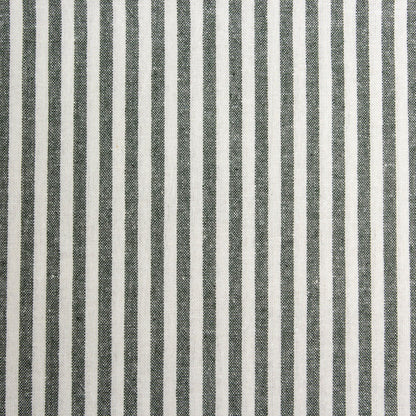 Washed Stripe Woven Cotton Fabric, Fine Stripes for Shirts & Crafts - Forest Green 16