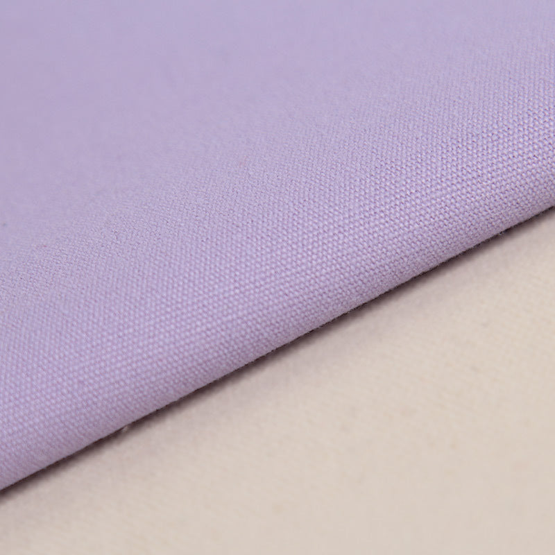 Heavy Cotton Canvas Fabric, 8oz Plain Weave for Bags & Upholstery - Light Purple 10#