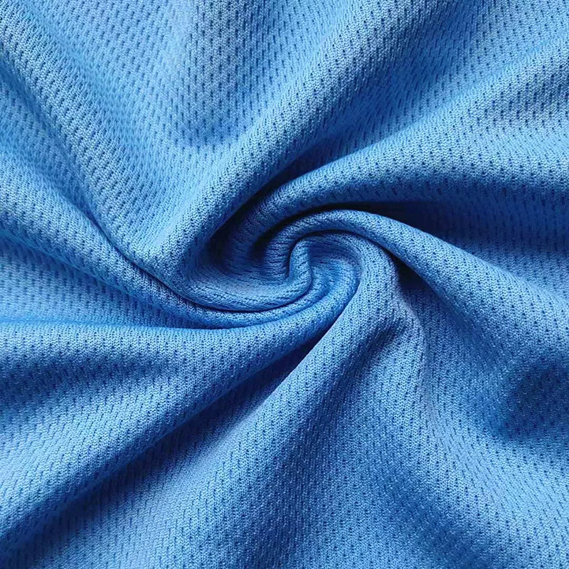 Moisture-Wicking Birdseye Polyester Knit Fabric, 4-Way Stretch