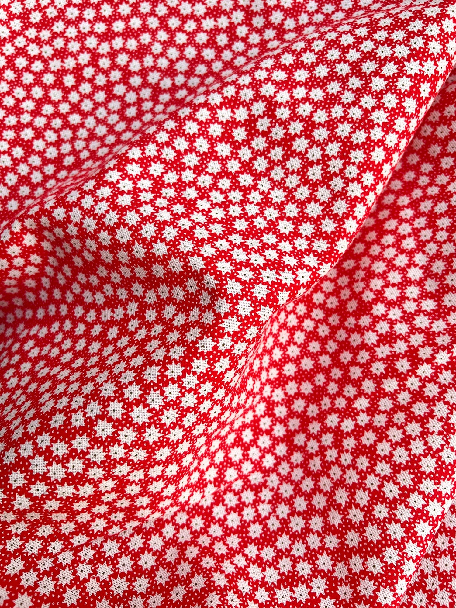 Cotton Polka Dot & Check Fabric, for Shirts & Cushions - Small Floral