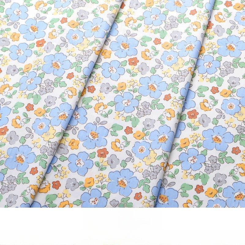 Baby Cartoon Print Cotton Twill Fabric, Cute Kids Cloth for Bedding & Apparel - Blue Cloud