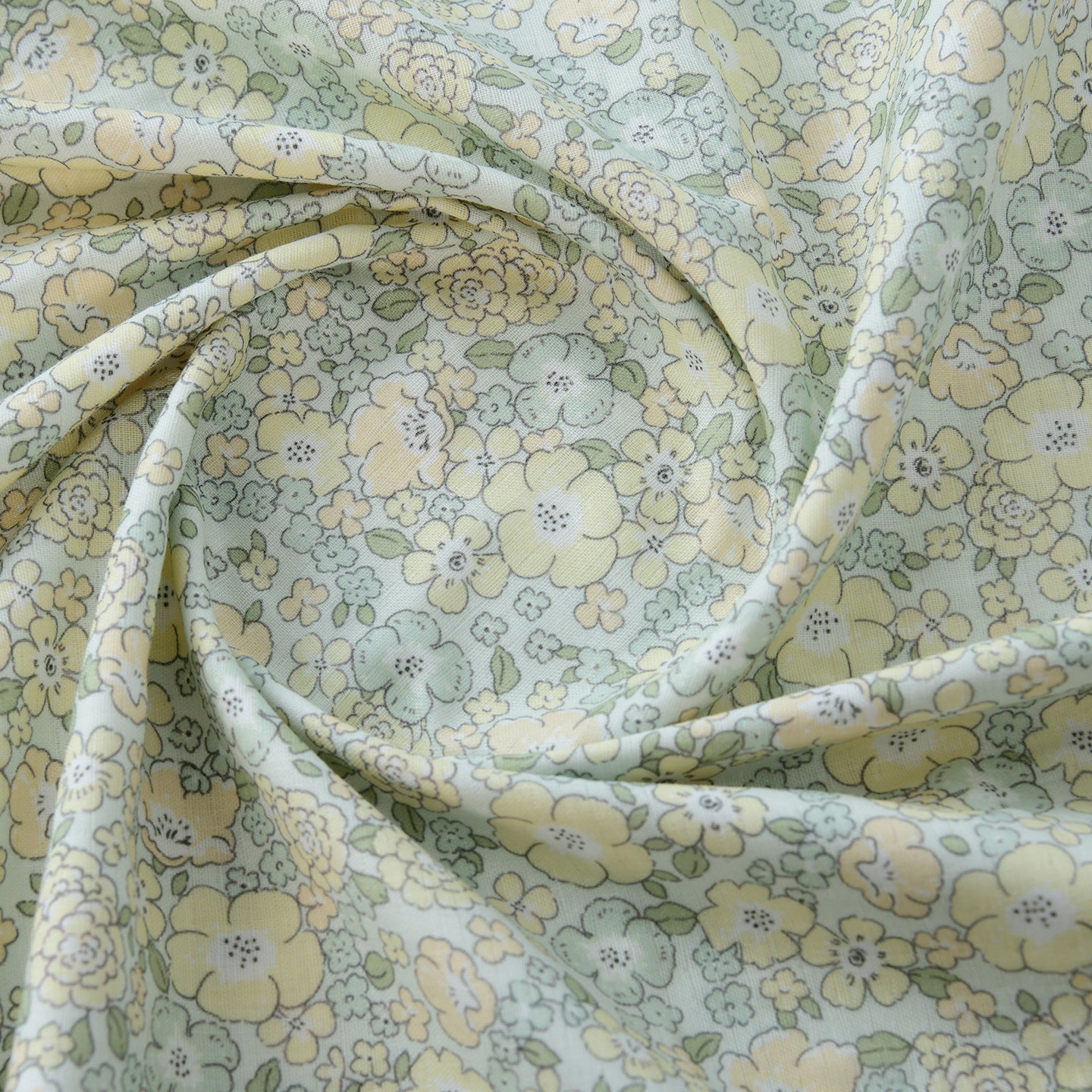Floral Double Gauze Cotton Fabric - Home Decor & Apparel by the Yard - Vine Weaving Spring