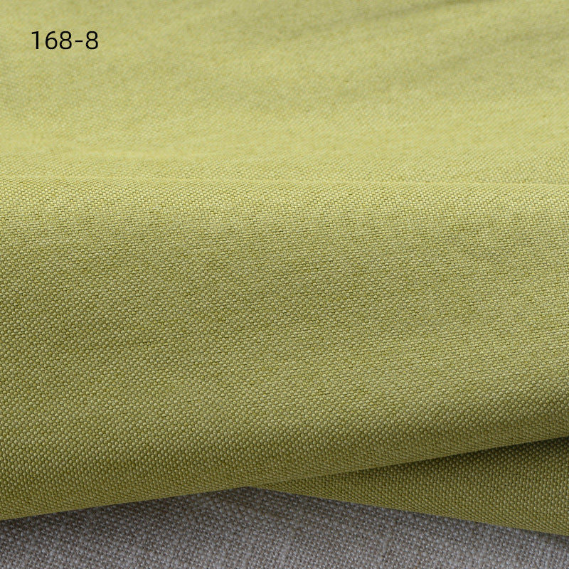 Faux Linen Upholstery Fabric by the Yard - Thick Sofa & Decor - 168-8 Yellow Green