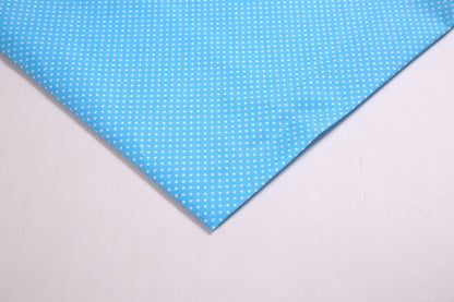Floral Polyester Fabric - Craft & Craft by the Yard - Sky Blue