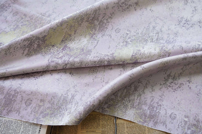 Gold Metallic Yarn Jacquard Fabric - Apparel & Decor by the Yard - Light Purple