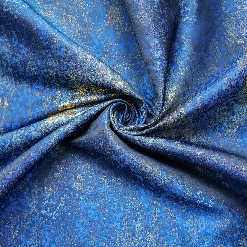 Gold Metallic Yarn Jacquard Fabric - Apparel & Decor by the Yard