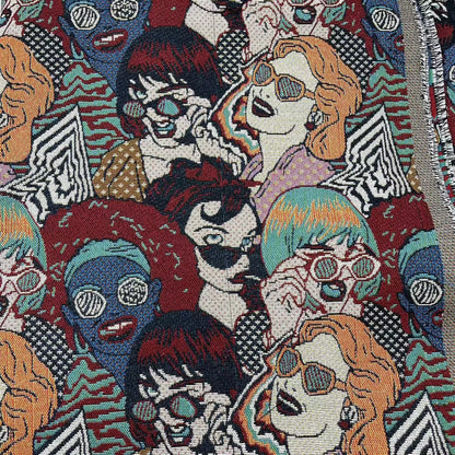 Oil-Painting Style Jacquard Fabric, Woven Cloth for Bags, Shoes & Decor - Oil Painting 10