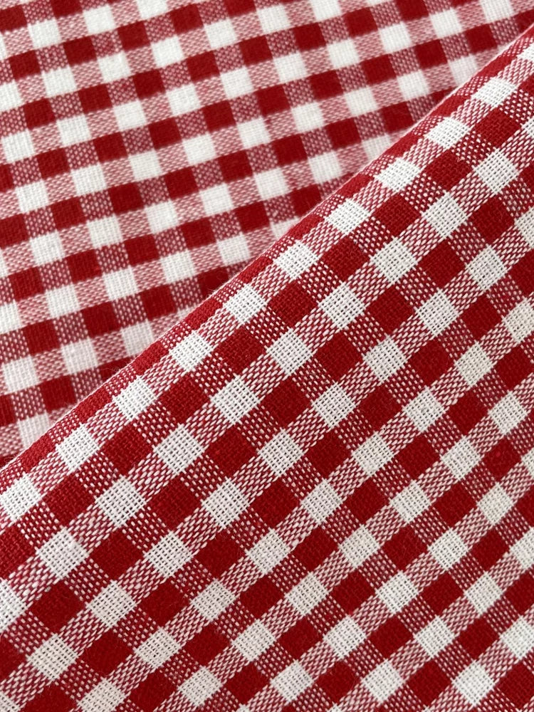 Cotton Gingham Check Fabric, for Shirts & Cushions