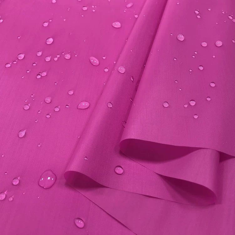 Waterproof Fabric, 150cm Polyester for Umbrellas, Tents & Curtains - Rose Red
