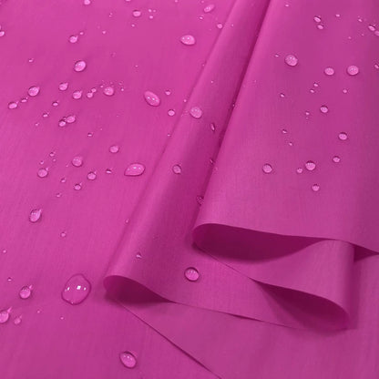 Waterproof Fabric, 150cm Polyester for Umbrellas, Tents & Curtains - Rose Red