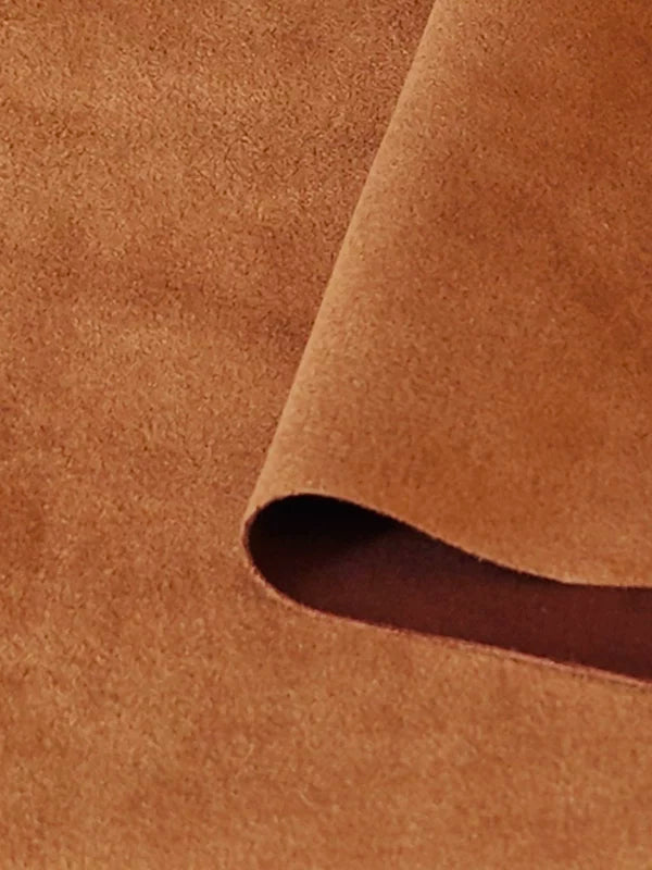 Brown Suede Upholstery Fabric for Sofa Covers & Cushions