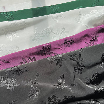 Rayon Jacquard Fabric, Butterfly & Flower Hanfu Cloth