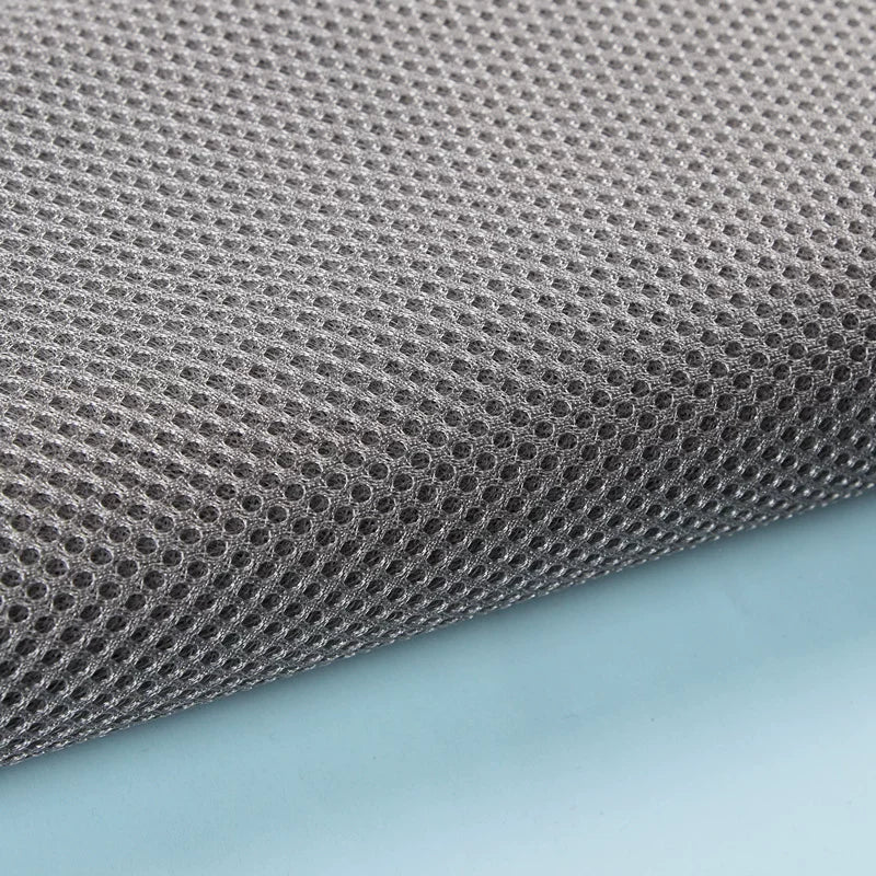 3D Mesh Fabric, Breathable 3-Layer, for Crib Rails, Sofa Covers & Sneakers - Medium Gray