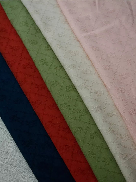 Mirror Rose Jacquard Cotton, Woven for Apparel, 55 in Wide