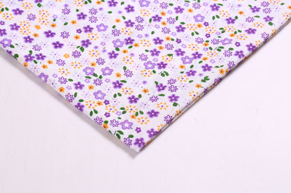 Polyester Plum Blossom Fabric, for Headwear & Table Decor - Purple
