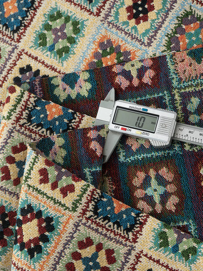 Heavy Poly Jacquard Check Fabric, for Upholstery & Cushions