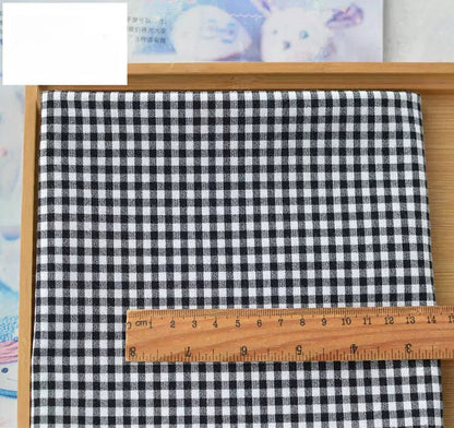 Vintage Houndstooth Stretch TR Suiting Fabric, Wrinkle-Resistant Cloth for Pants & Coats - Black White Small Check