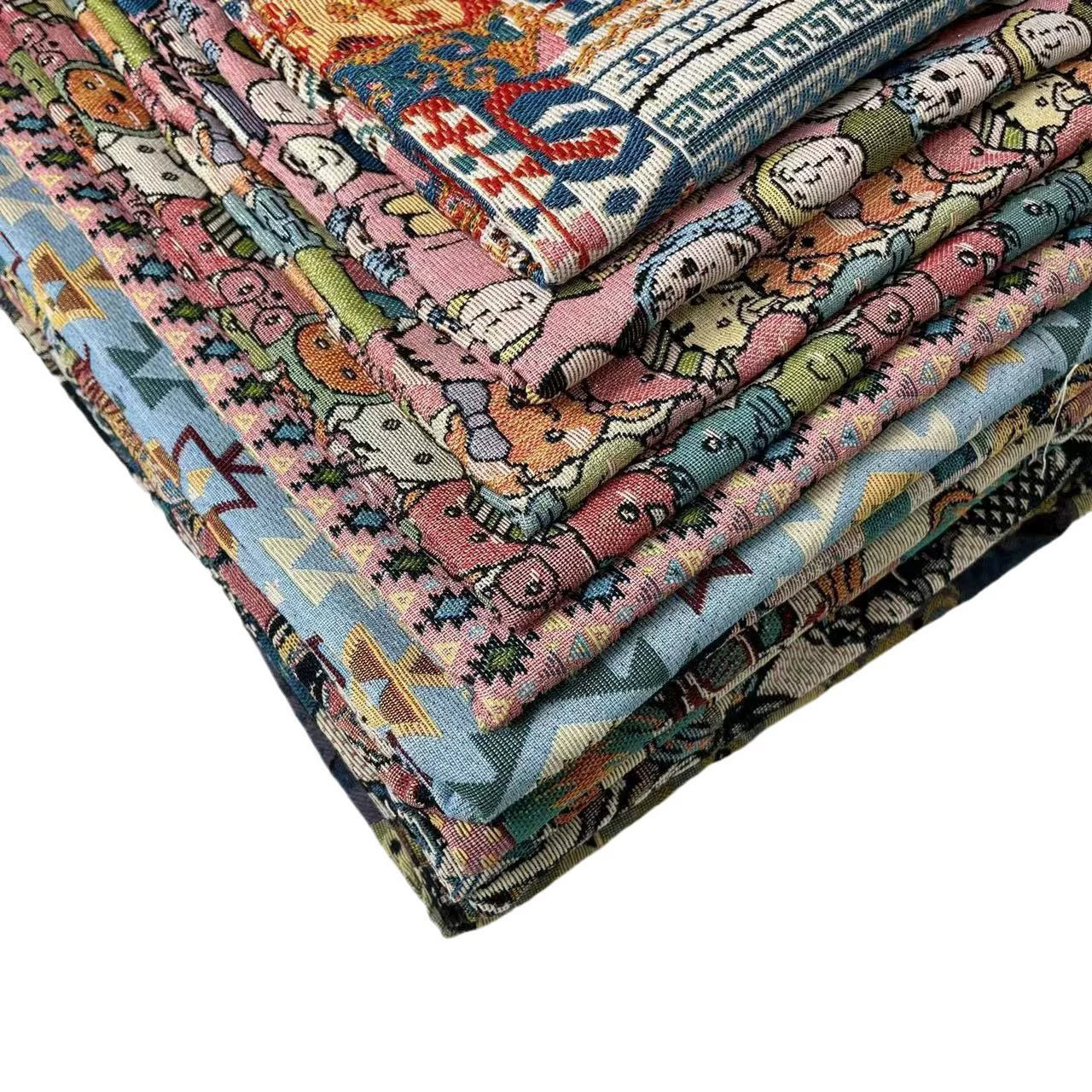 Oil-Painting Style Jacquard Fabric, Woven Cloth for Bags, Shoes & Decor