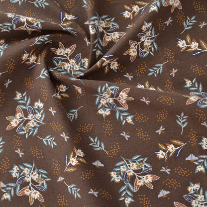 Floral Brushed Cotton Fabric - Dress & Home Decor by the Yard - Hibiscus Floral