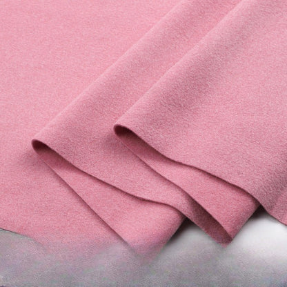 Double-Brushed Stretch Knit Fabric, Warm Cationic Polyester for Thermal Wear - Skin Pink