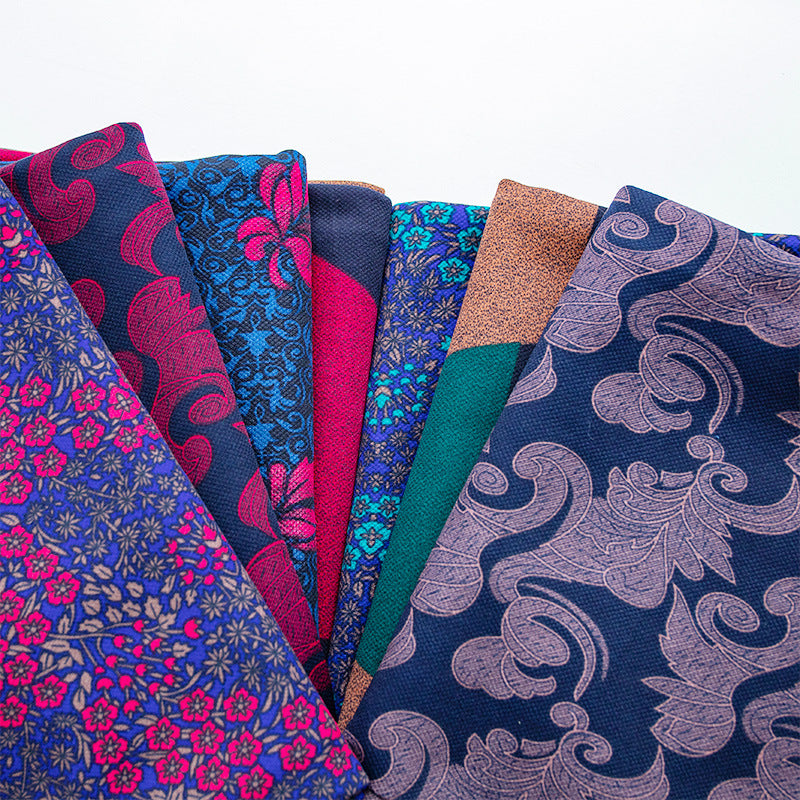 Printed Bonded Fleece-Back Fabric, Warm Corn-Grid Cloth for Jackets & Home