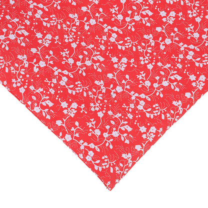 Brushed Pongee Floral Fabric, Vintage Ethnic Cloth for Table & Backdrop - Style 1