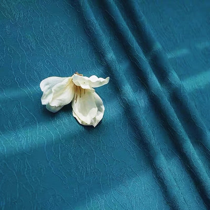 Rayon Jacquard Fabric, Turquoise Wild-Goose & Reed Hanfu Cloth