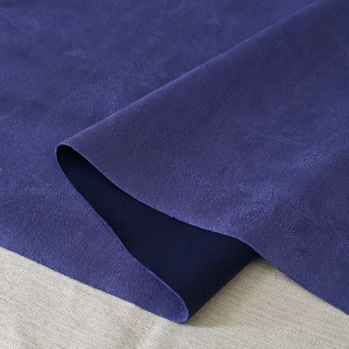 Suede Fabric, 3 Colors for Clothing, Sofa Covers & Linings - Deep Purple