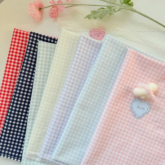 Cotton Gingham Fabric, Fine Mini Check, for Tablecloths, Dollwear & Scrunchies