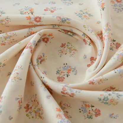 Floral Double Gauze Cotton Fabric - Home Decor & Apparel by the Yard - Reed Flower Moon Pillow