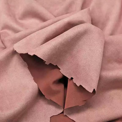 Lightweight Suede Fabric, Soft Brushed Polyester for Bags & Apparel - Blush
