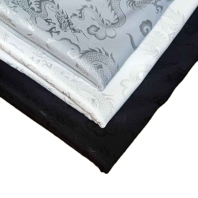 Dragon Brocade Satin Fabric By The Yard | 4 Colors, 59" Wide for Gowns & Costumes
